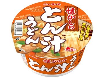 ニュータッチ 懐かしのとん汁うどん ×12 【全国送料無料】(一部地域別途)の画像
