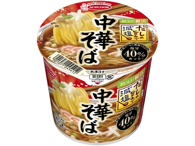 エース だしの旨みで減塩 中華そば ×12 【全国送料無料】(一部地域別途)の画像