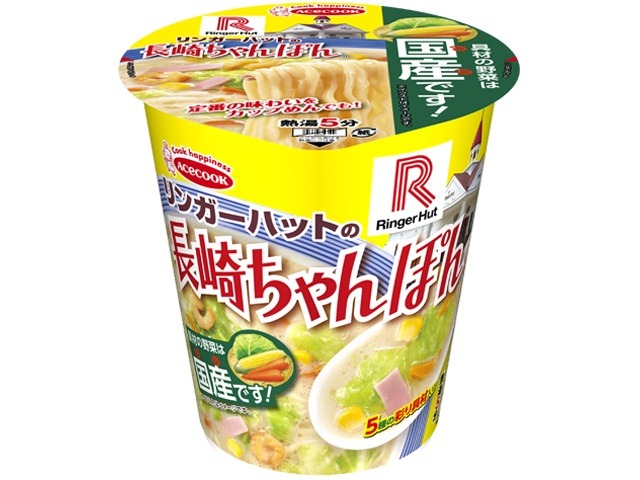 エース タテＬ リンガーハットの長崎ちゃんぽん ×12 【全国送料無料】(一部地域別途)の画像