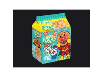 日清 アンパンマンおうどんやさしいおだし３食パック   ×18 【全国送料無料】(一部地域別途)の画像