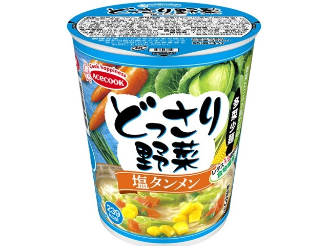 エース どっさり野菜 塩タンメン ×12 【全国送料無料】(一部地域別途)の画像