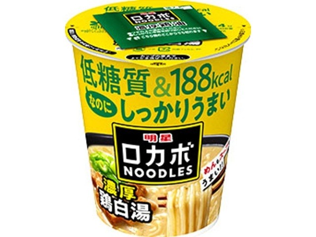 明星 ロカボＮＯＯＤＬＥＳ濃厚鶏白湯 ×12 【全国送料無料】(一部地域別途)の画像
