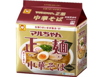 マルちゃん 正麺中華そば 和風醤油５食パック  ×18 【全国送料無料】(一部地域別途)の画像
