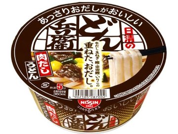 日清 あっさりおだしがおいしいどん兵衛肉だしうど ×12 【全国送料無料】(一部地域別途)の画像