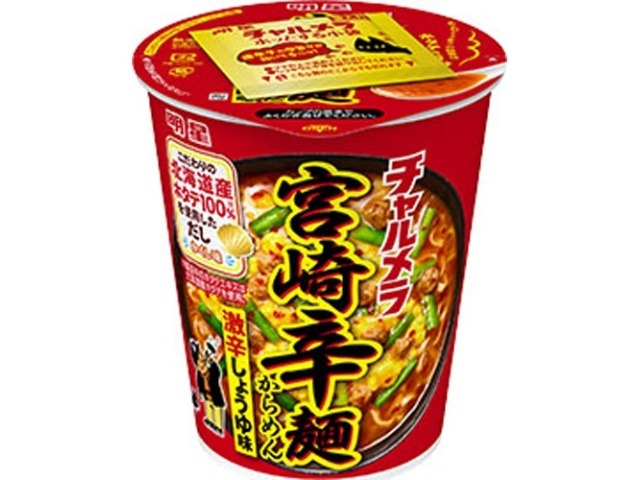 明星 チャルメラカップ 宮崎辛麺   ×12 【全国送料無料】(一部地域別途)の画像
