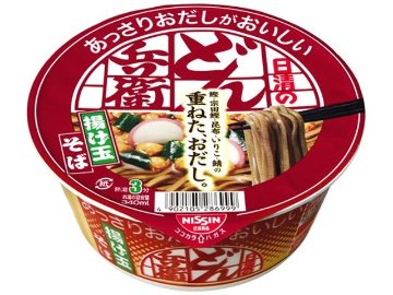 日清 あっさりおだしがおいしいどん兵衛揚げ玉そば ×12 【全国送料無料】(一部地域別途)の画像