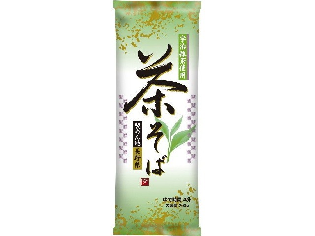 ニップン 宇治抹茶入り茶そば２００ｇ ×20 【全国送料無料】(一部地域別途)の画像