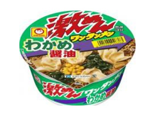 マルちゃん 激めんワンタンメンわかめ醤油  ×12 【全国送料無料】(一部地域別途)の画像