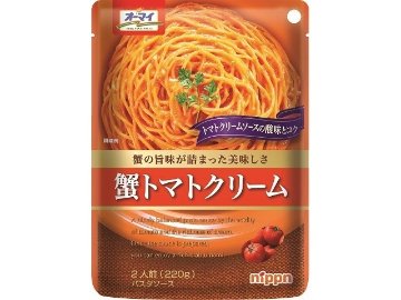 オーマイ 蟹トマトクリーム ２２０ｇ ×24 【全国送料無料】(一部地域別途)の画像