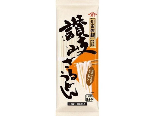 日清 川田讃岐ざるうどん ４００ｇ   ×20 【全国送料無料】(一部地域別途)の画像