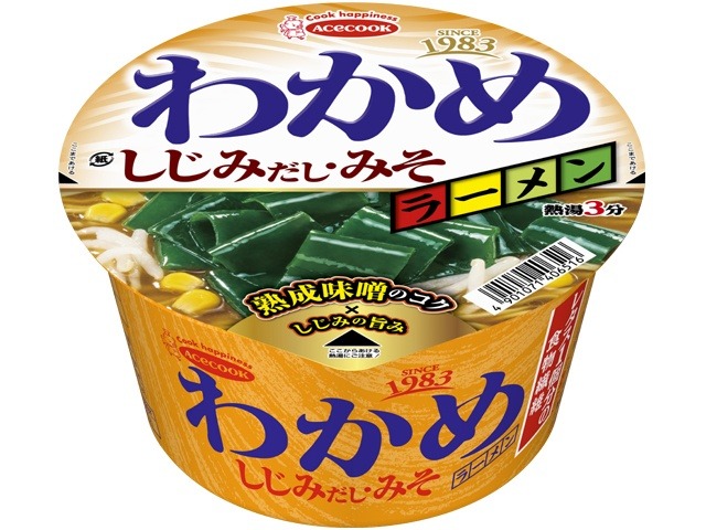 エース わかめラーメン しじみだし・みそ ×12 【全国送料無料】(一部地域別途)の画像