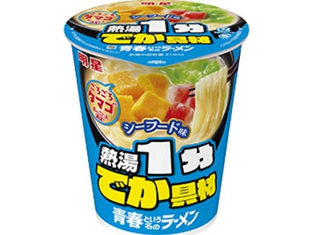 明星 青春という名のラーメン シーフード味 ×12 【全国送料無料】(一部地域別途)の画像