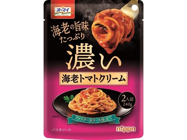 オーマイ 濃い海老トマトクリーム２４０ｇ ×12 【全国送料無料】(一部地域別途)の画像