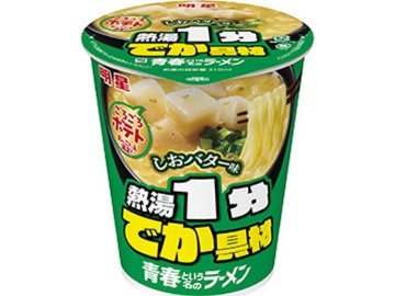 明星 青春という名のラーメン しおバター味 ×12 【全国送料無料】(一部地域別途)の画像