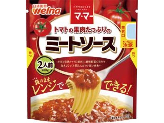 マ・マー トマトの果肉たっぷりのミートソース   ×6 【全国送料無料】(一部地域別途)の画像