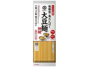 キッコーマン 大豆麺 細麺３人前１８６ｇ ×20 【全国送料無料】(一部地域別途)の画像