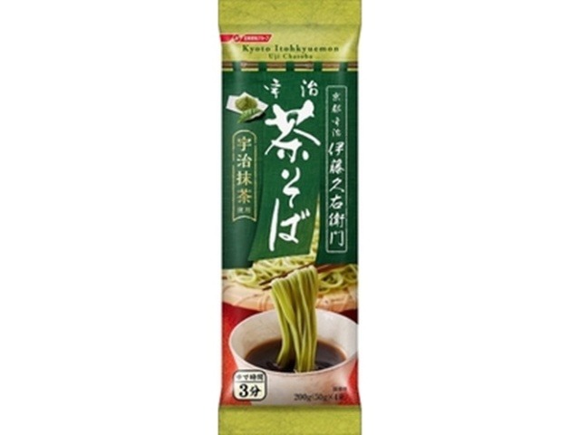 日清 伊藤久右衛門 宇治茶そば２００ｇ   ×15 【全国送料無料】(一部地域別途)の画像