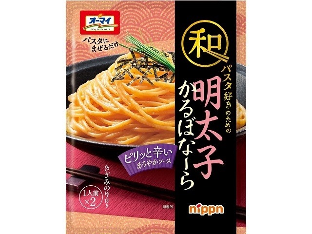オーマイ 和パスタ好きのための明太子カルボナーラ  ×48 【全国送料無料】(一部地域別途)の画像