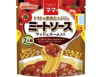 マ・マー トマト果肉のミートソースマッシュルーム入 ×36 【全国送料無料】(一部地域別途)の画像
