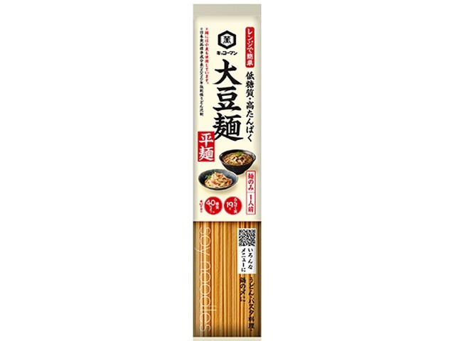 キッコーマン 大豆麺 平麺 １人前６２ｇ ×120 【全国送料無料】(一部地域別途)の画像