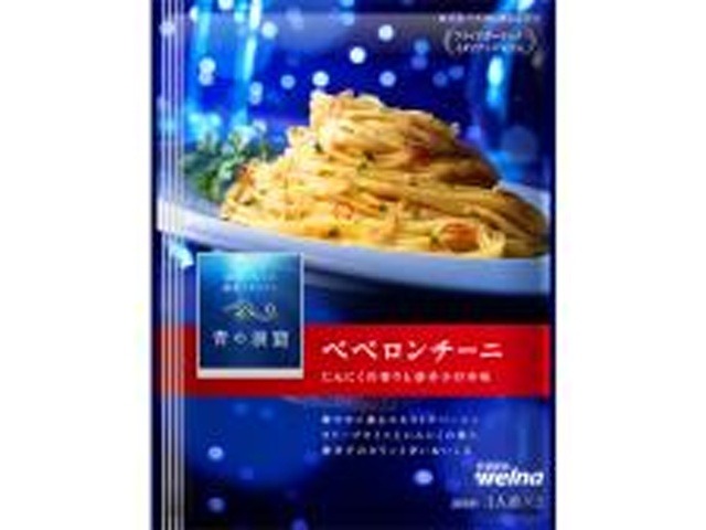 日清 青の洞窟 ペペロンチーニ２人前   ×10 【全国送料無料】(一部地域別途)の画像