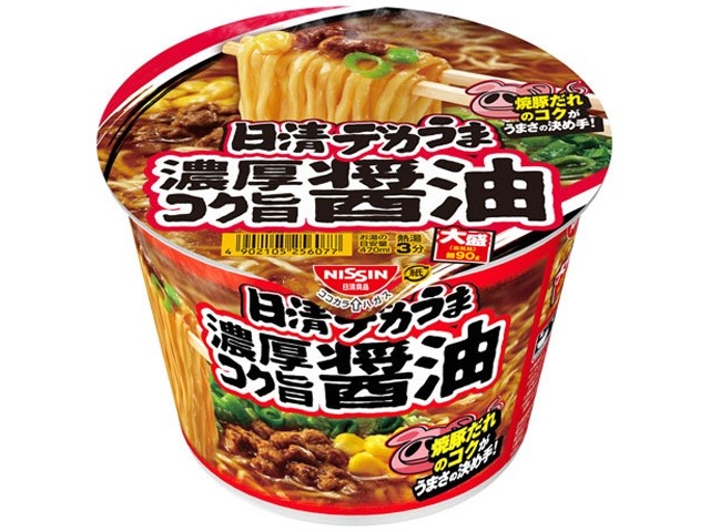 日清 デカうま 濃厚コク旨醤油 ×12 【全国送料無料】(一部地域別途)の画像