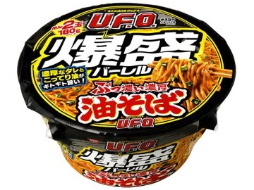 日清 焼そばＵＦＯ爆盛バーレル油そば ×6 【全国送料無料】(一部地域別途)の画像