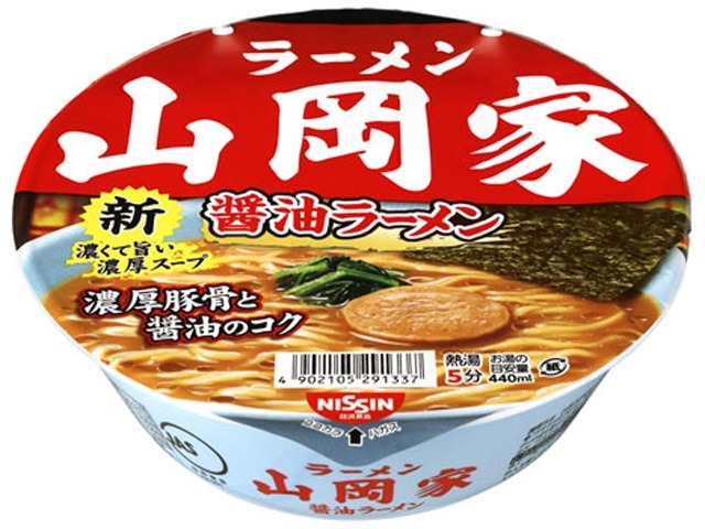 日清 ラーメン山岡家醤油ラーメン ×12 【全国送料無料】(一部地域別途) ,12個のまとめ買いの画像