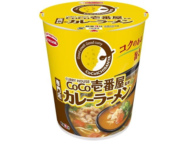 エース ＣｏＣｏ壱番屋監修専門店のカレーラーメン ×12 【全国送料無料】(一部地域別途) ,12個のまとめ買いの画像