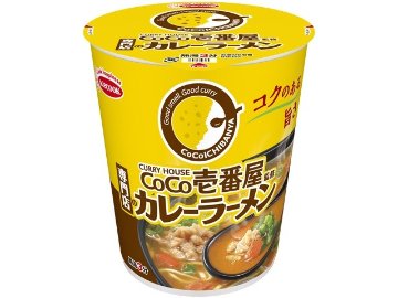 エース ＣｏＣｏ壱番屋監修専門店のカレーラーメン ×12 【全国送料無料】(一部地域別途) ,12個のまとめ買いの画像