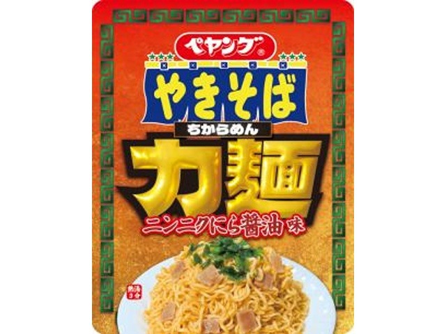 ペヤング 力麺 ニンニクにら醤油味やきそば×36 【全国送料無料】(一部地域別途) ,36個のまとめ買いの画像