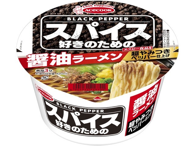 エース スパイス好きのための醤油ラーメン×12 【全国送料無料】(一部地域別途) ,12個のまとめ買いの画像