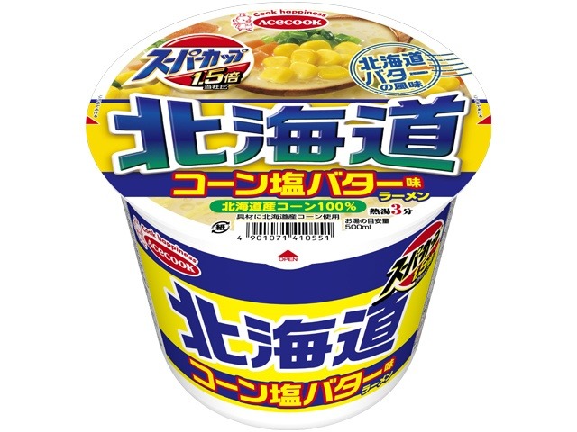 エース スーパーカップ 北海道コーン塩バター味 ×12 【全国送料無料】(一部地域別途) ,12個のまとめ買いの画像