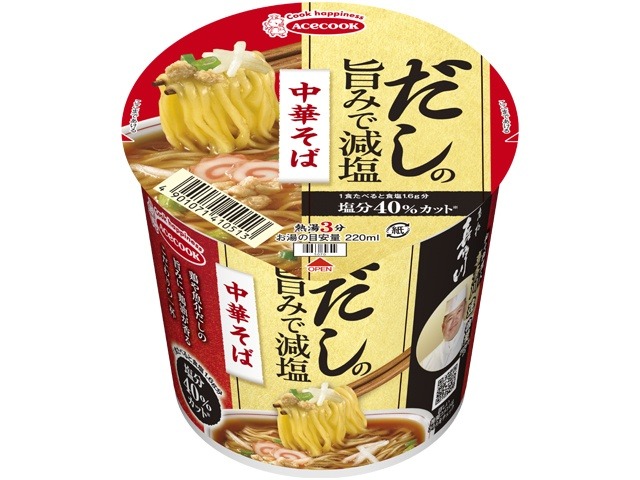 エース だしの旨みで減塩 中華そば ×12 【全国送料無料】(一部地域別途) ,12個のまとめ買いの画像