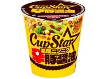 サッポロ一番 カップスター 辛豚醤油  ×12 【全国送料無料】(一部地域別途)の画像