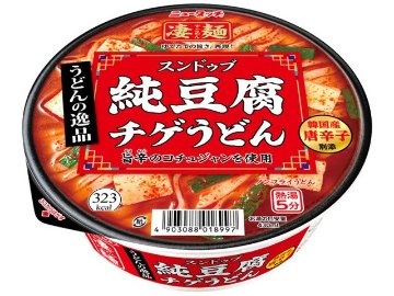 ニュータッチ 凄麺 うどんの逸品純豆腐チゲうどん  ×12 【全国送料無料】(一部地域別途)の画像