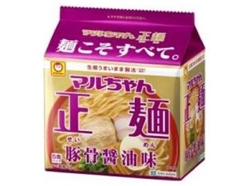 マルちゃん 正麺 豚骨醤油味５食パック  ×6 【全国送料無料】(一部地域別途)の画像