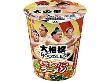 明星 大相撲ＮＯＯＤＬＥＳ 味噌ちゃんこ味ラーメン  ×12 【全国送料無料】(一部地域別途)の画像