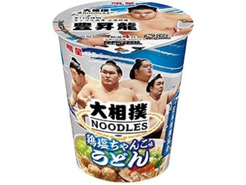 明星 大相撲ＮＯＯＤＬＥＳ 鶏塩ちゃんこ味うどん  ×12 【全国送料無料】(一部地域別途)の画像