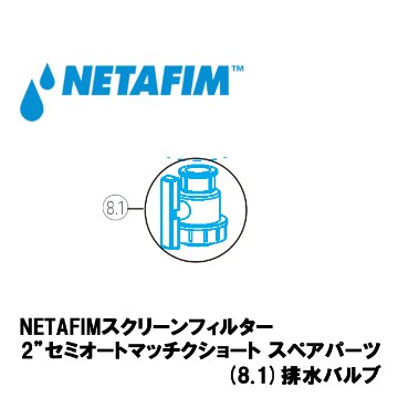 NETAFIM(ネタフィム) 2”セミオートマチックショート 排水バルブの画像