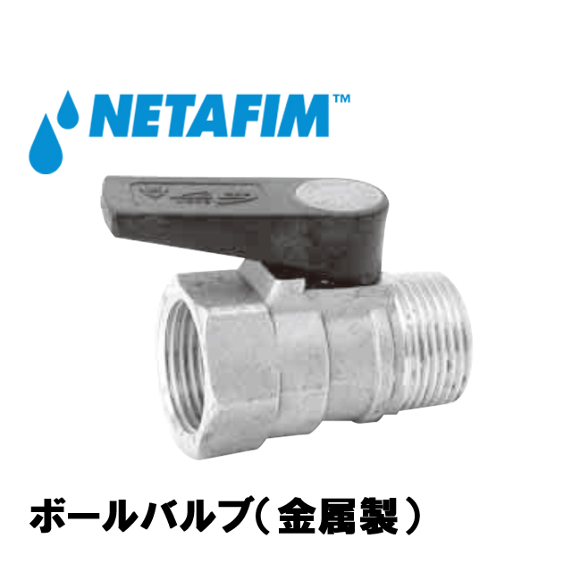 NETAFIM(ネタフィム) ボールバルブ (金属製) 1”M×1”F画像