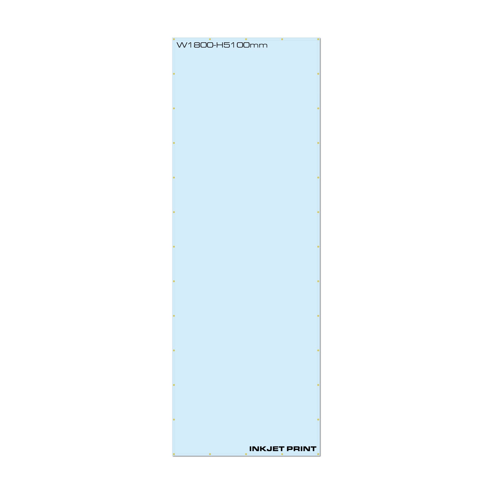 現場シート 建築シート イメージシート 防炎メッシュシート1類　出力縫製　W1800×H5100mm 425Pの画像