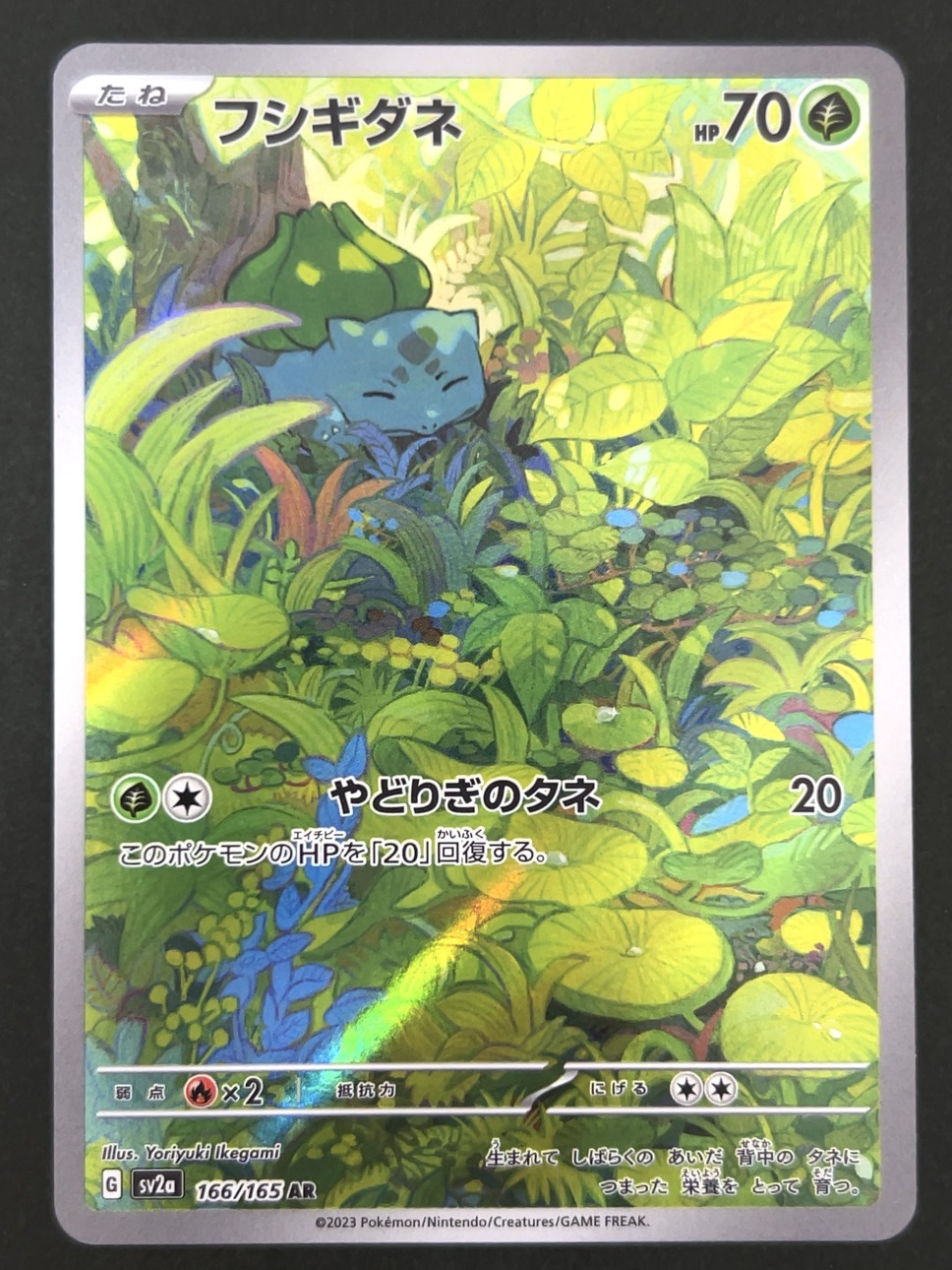 フシギダネ AR SV2a <ポケモンカードゲーム>の画像