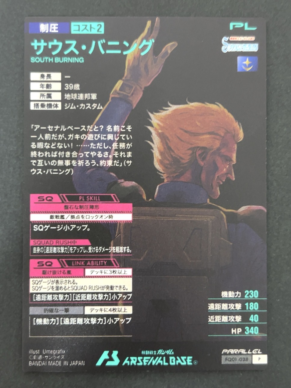 サウス・バニング P パラレル FQ01-038 <アーセナルベース>の画像