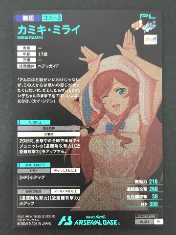 カミキ・ミライ PR-316 <アーセナルベース>の画像