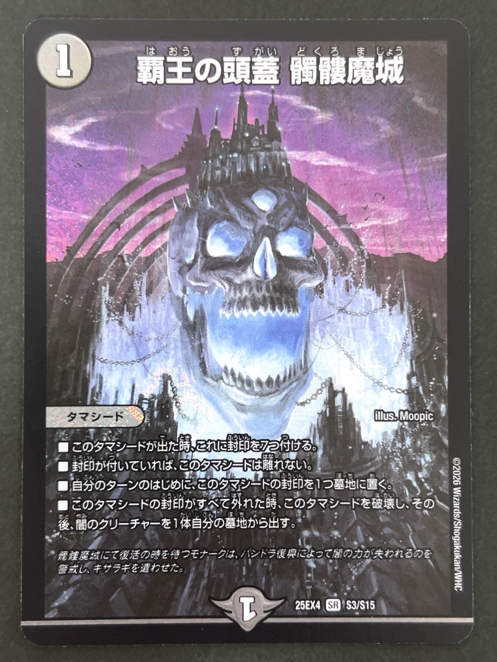 覇王の頂蓋 静謐魔城 SR 25EX4 <デュエルマスターズ>の画像