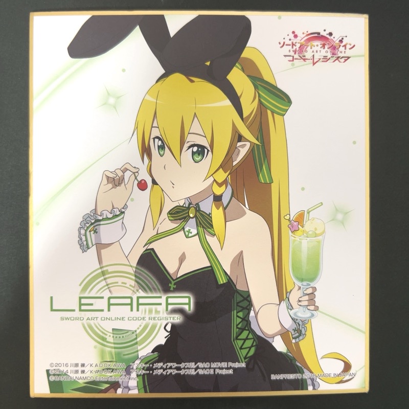 リーファ（バニー） ソードアートオンライン 一番くじ（E賞） ミニ色紙 <色紙ART>の画像