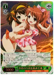 SY(1)緑　水着のハルヒ&amp;みくる(SR)(W08-032S)の画像
