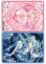 逸遊団カードスリーブ「桜ミク&amp;雪ミク」　イラスト:6U&amp;おにねこの画像