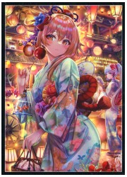 ミッドナイトブルー　原神 宵宮(浴衣) スリーブ　(イラスト:torino)の画像